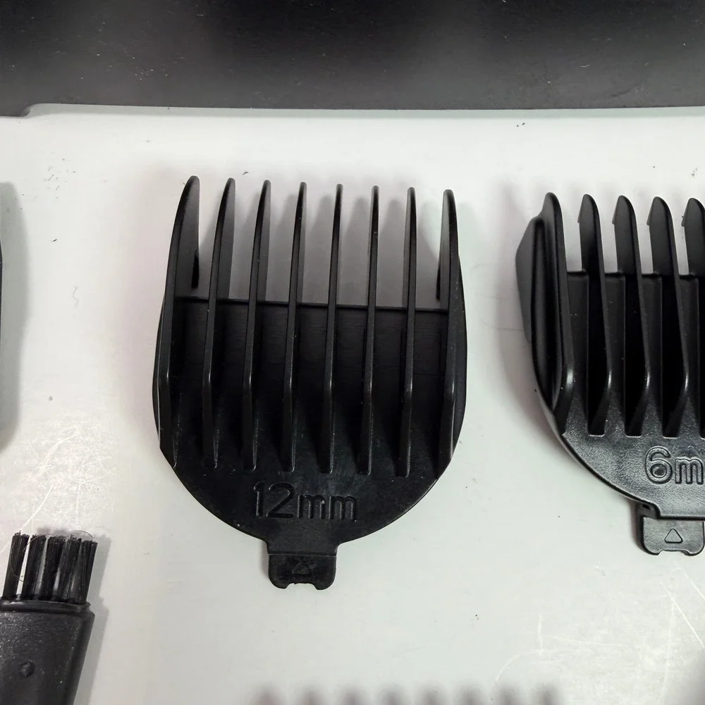 Hatteker RFC-598 Hair Clipper Grooming Kit Attachments Base Manual IPX7 Black